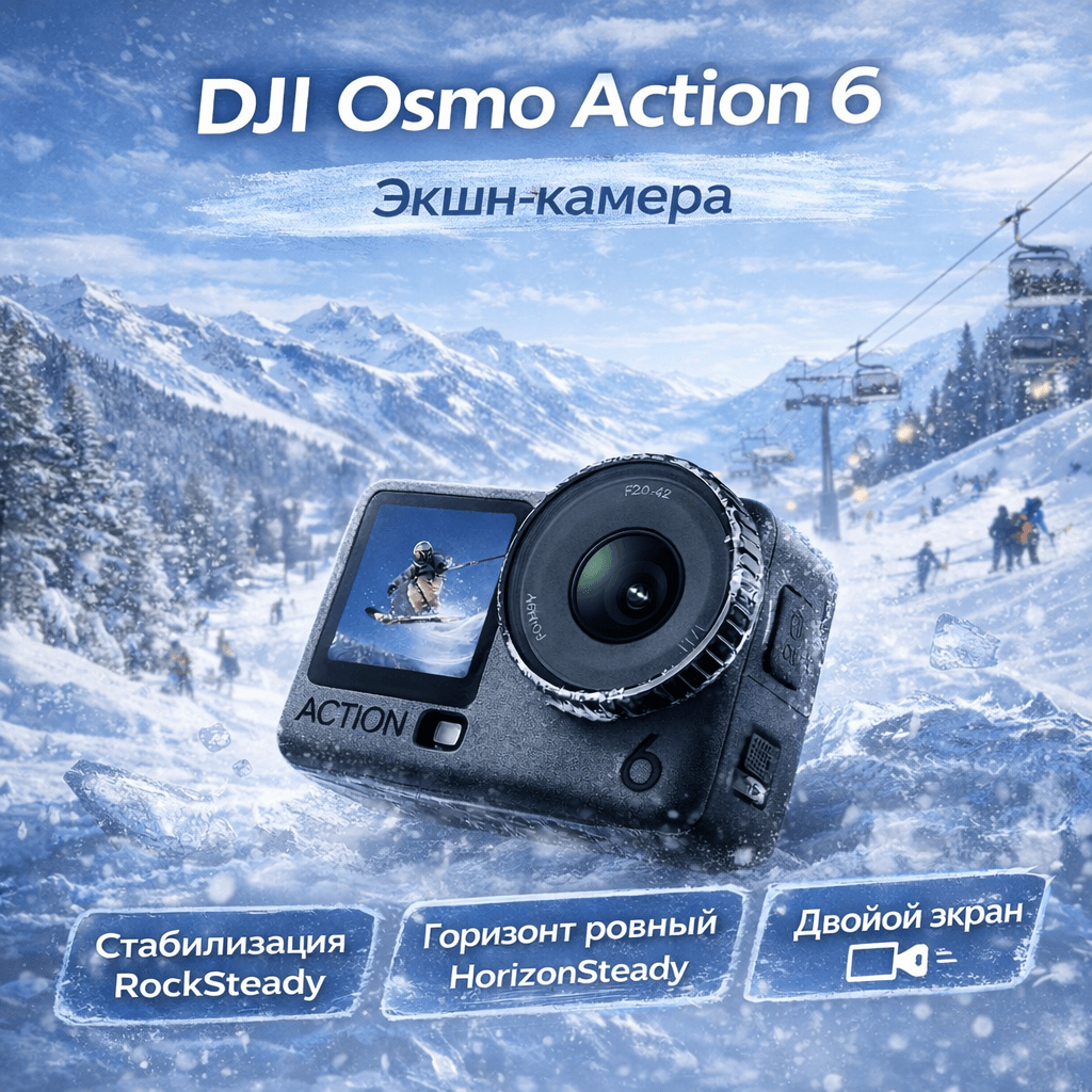 Экшн-камера DJI Osmo Action 6